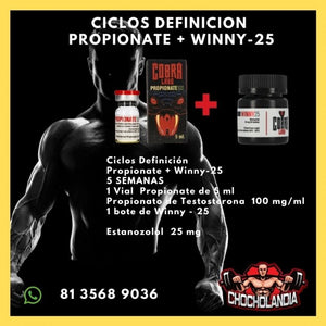 Ciclos Definición Propionate + Winny-25 Cobra Labs