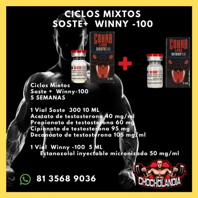 Ciclos Mixtos Soste + Winny -100 Cobra Labs