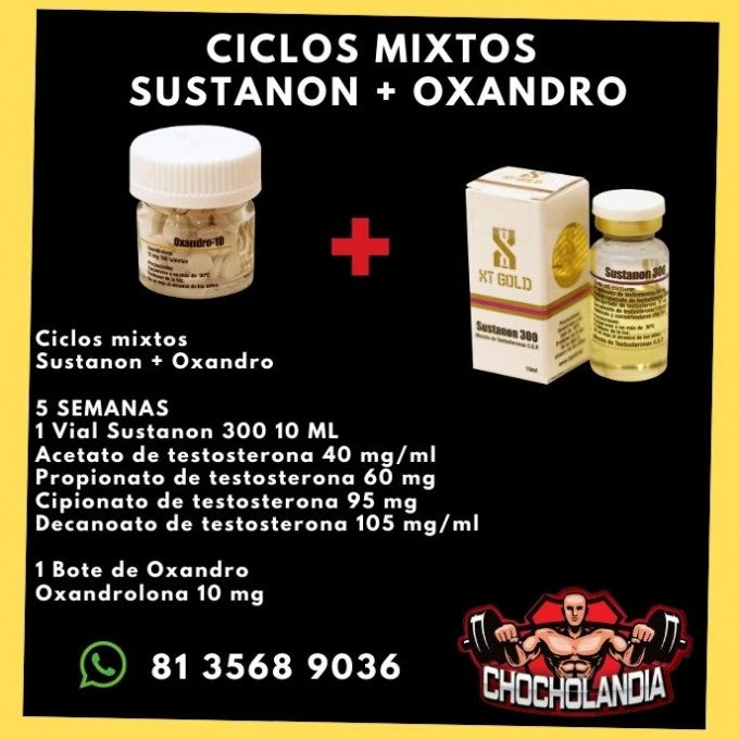 Ciclos Mixtos Sustanon + Oxandro XT Gold