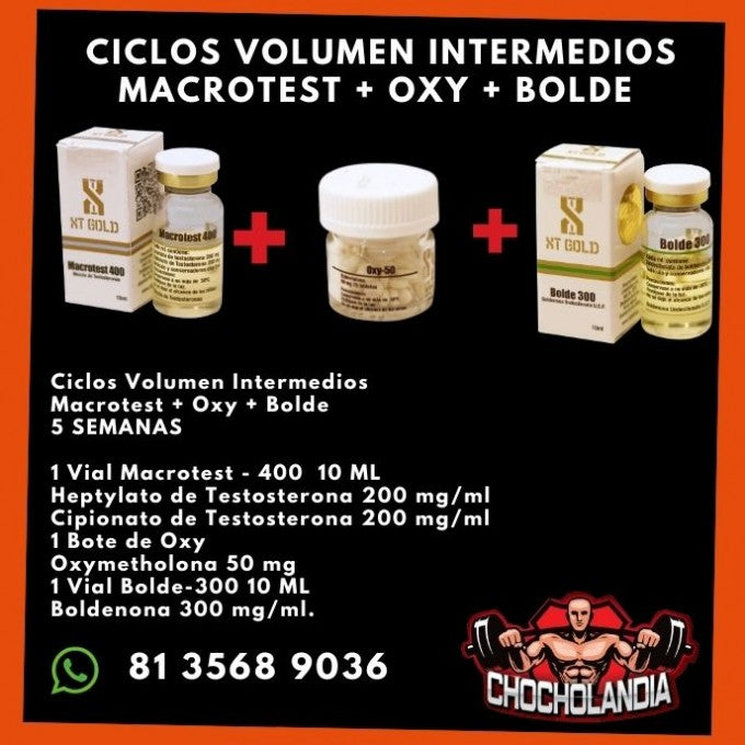 Ciclos Volumen Intermedios Macrotest + Oxy + Bolde  XT Gold