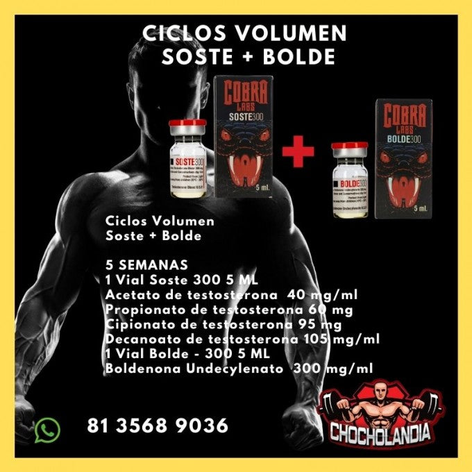 Ciclos Volumen Soste + Bolde Cobra Labs