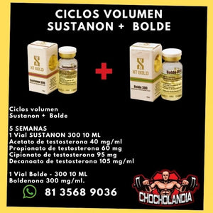 Ciclos Volumen Sustanon + Bolde XT Gold