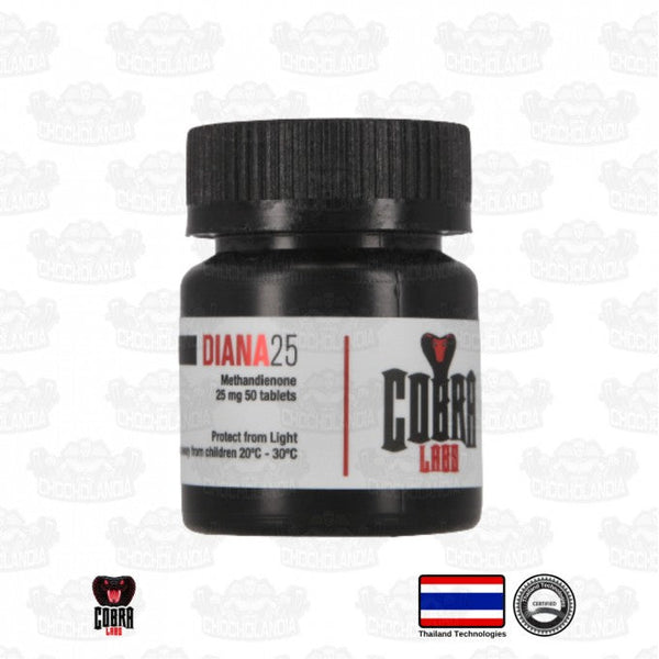 DIANA 25 (Metandienona) 50 Tabletas/25mg Cobra Labs dianabol