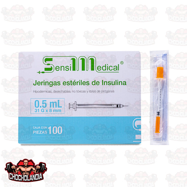 JERINGAS ESTERIL DE INSULINA 0.5 ML 31G X 8MM