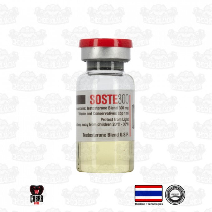SOSTE 300 - (Acetato-Propionato-Cipionato-Decanoato de testosterona) Sustanon o Sostenon 10 ML Cobra Labs
