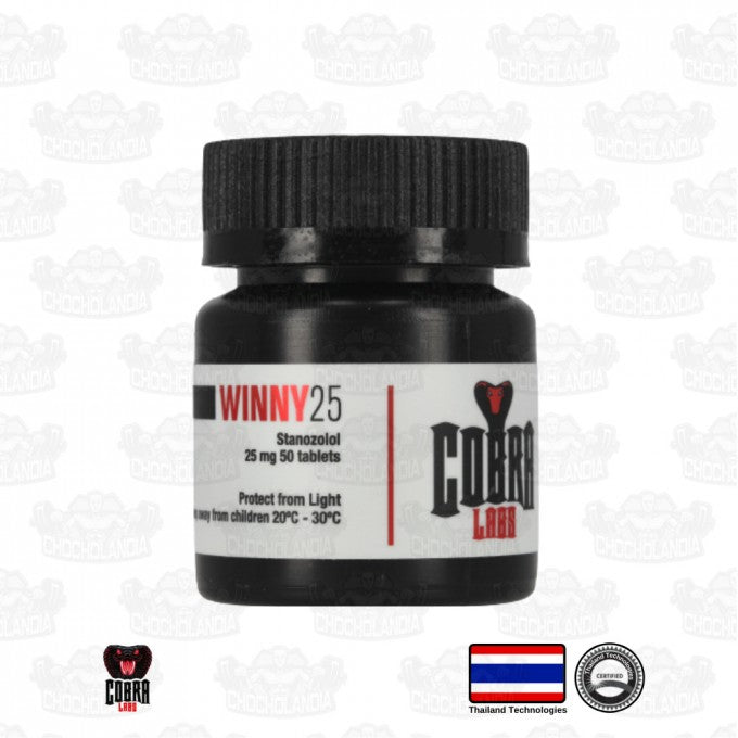 Winny - 25  (Estanozolol )  50 Tabletas/25mg Cobra Labs winstrol